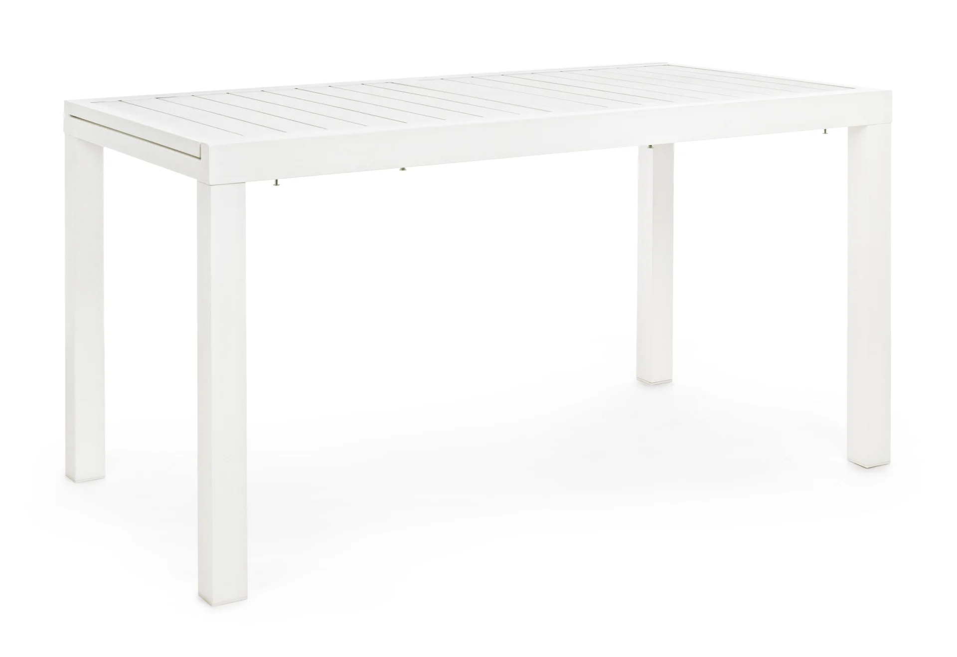 Gartentisch Hilde aus Aluminium, modern ausziehbar, rechteckig, weiß, für 6–8 Personen - Bizzotto