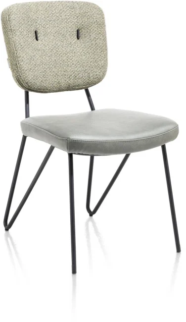 XOOON June Esszimmerstuhl Stoff Pala/Cleo/Metall