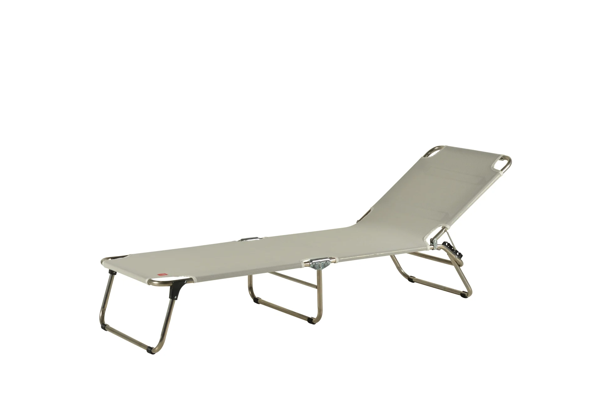 Gartenliege Amigo aus Aluminium, 3-fach verstellbar, modernes Design, taupe, leicht und wetterfest