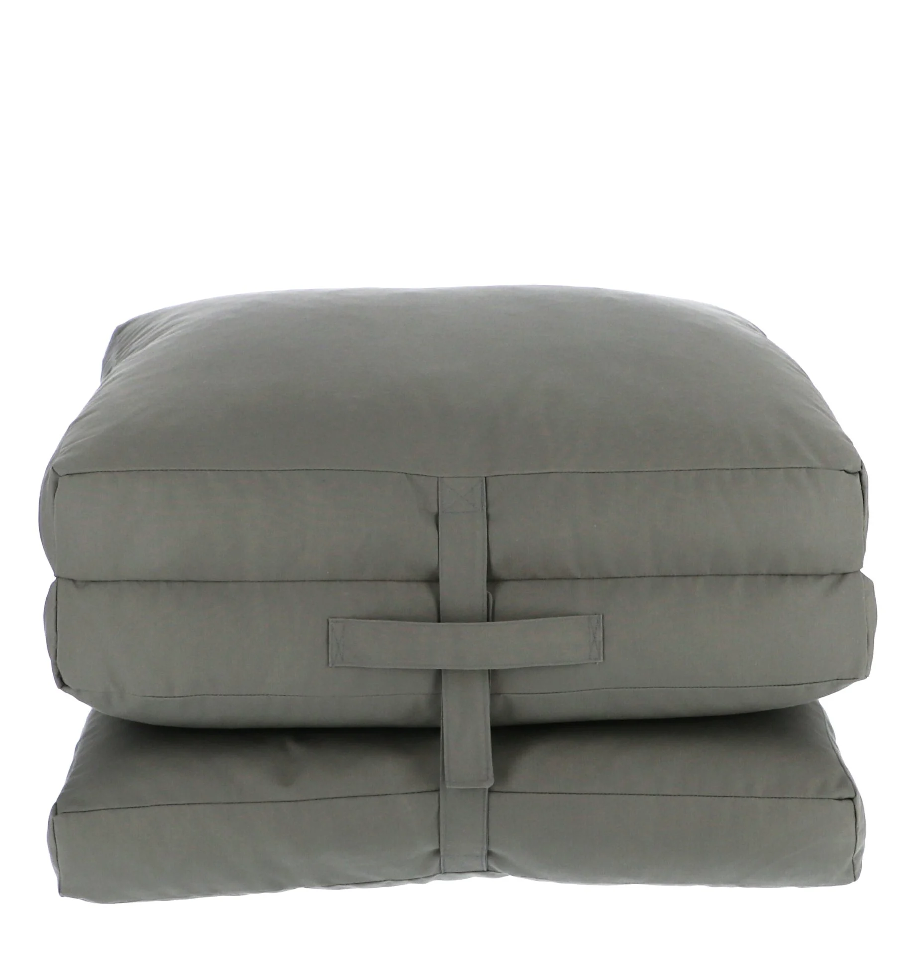 Bodenkissen Sheffield faltbar, Outdoor-Design mit abwaschbarem Bezug, gepolstert, Grau