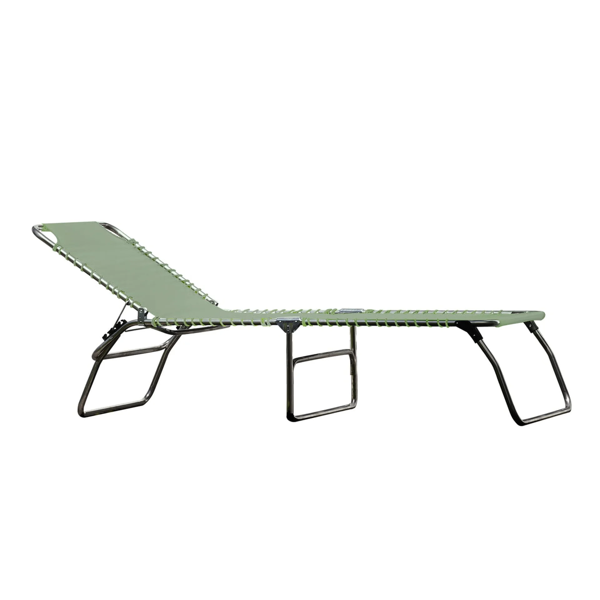 Gartenliege Amigo XXL aus Aluminium, modern mit 3-fach verstellbarer Rückenlehne, salbeigrün, Outdoor