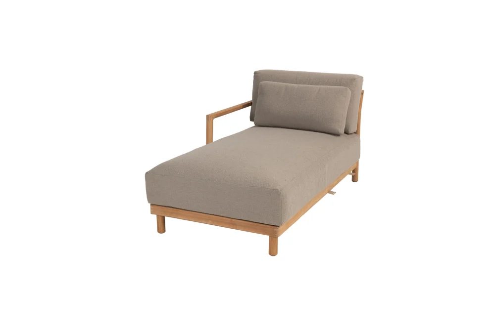 4Seasons Marie Chaise Lounge Armlehne rechts mit 3 Kissen