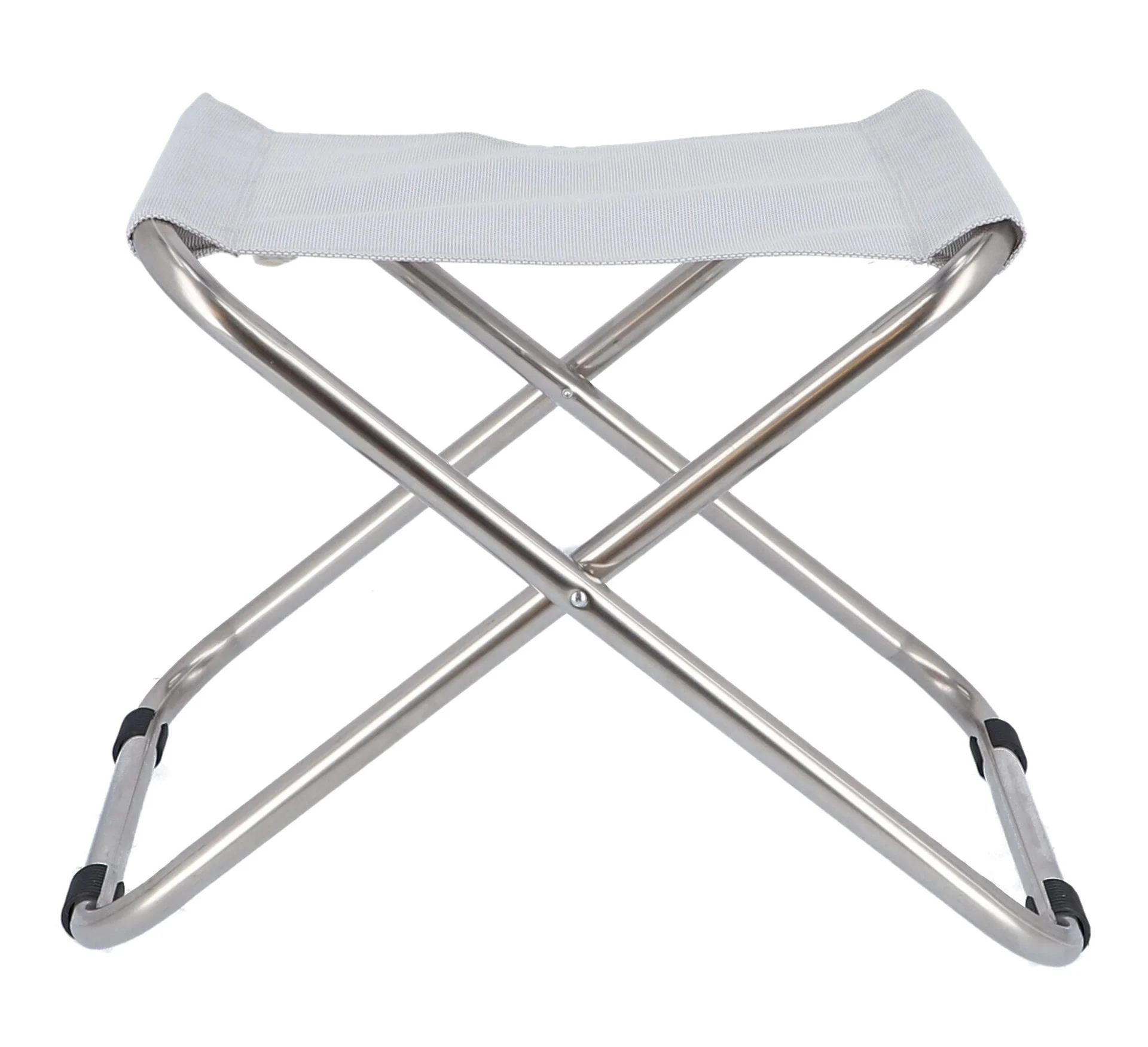 Hocker Chico aus Aluminium, modern und wetterfest, silbergrau, für Outdoor-Einsatz
