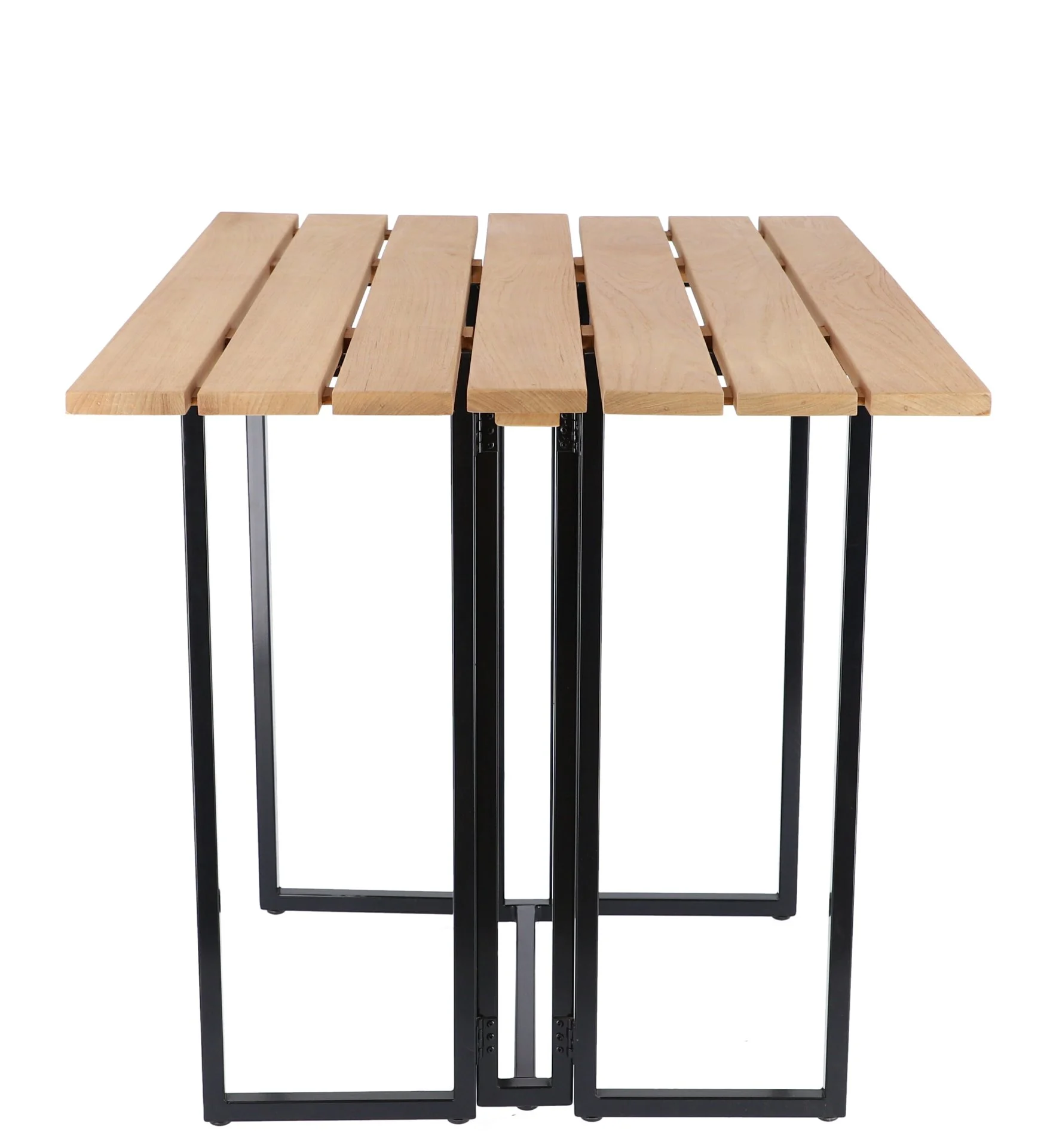 Gartenesstisch Klapptisch Time aus Teakholz, modern massiv, natur, beidseitig klappbar, für 4-6 Personen