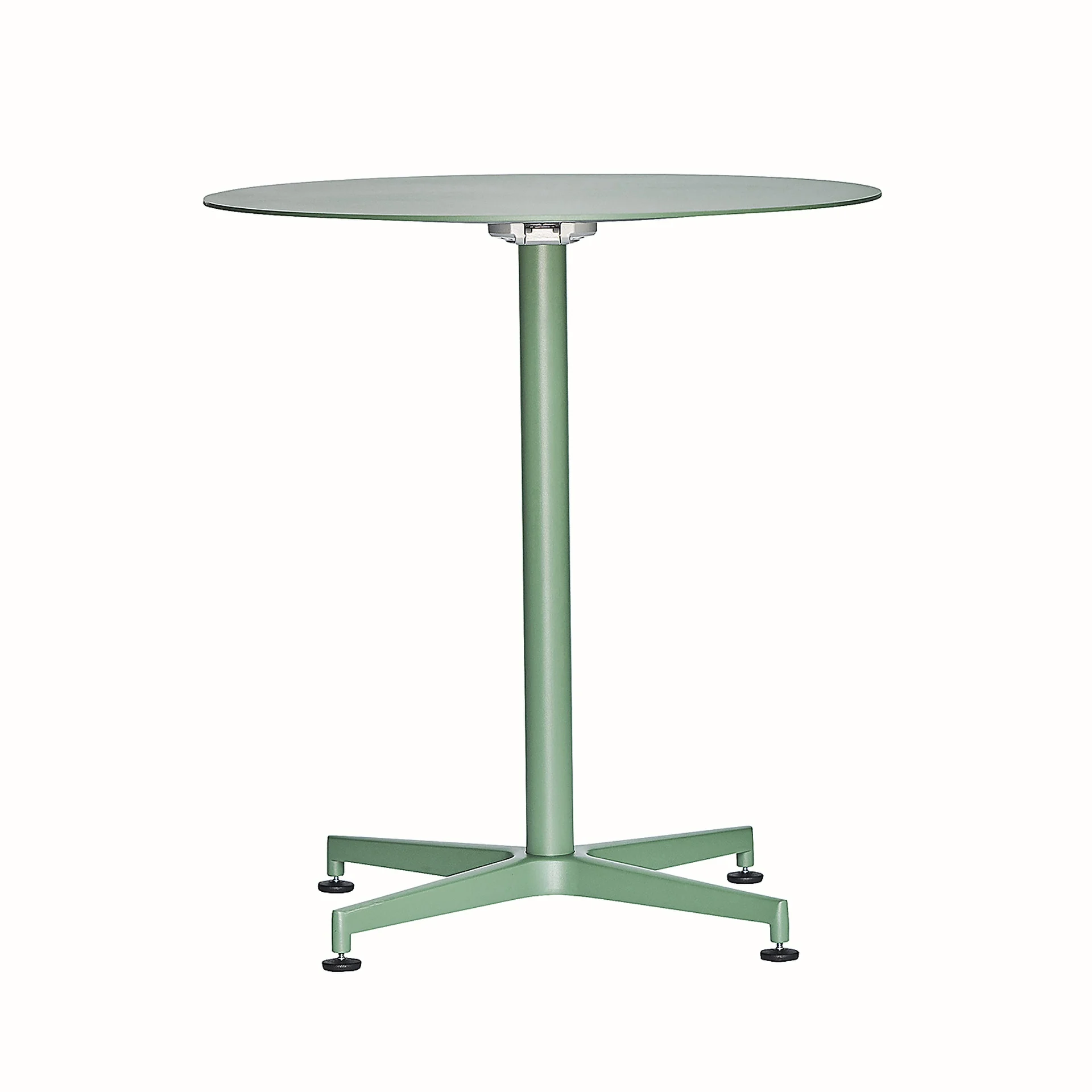 Gartenesstisch Vega Rund aus Aluminium, modern, klappbar, salbeigrün, für 4 Personen - Fiam