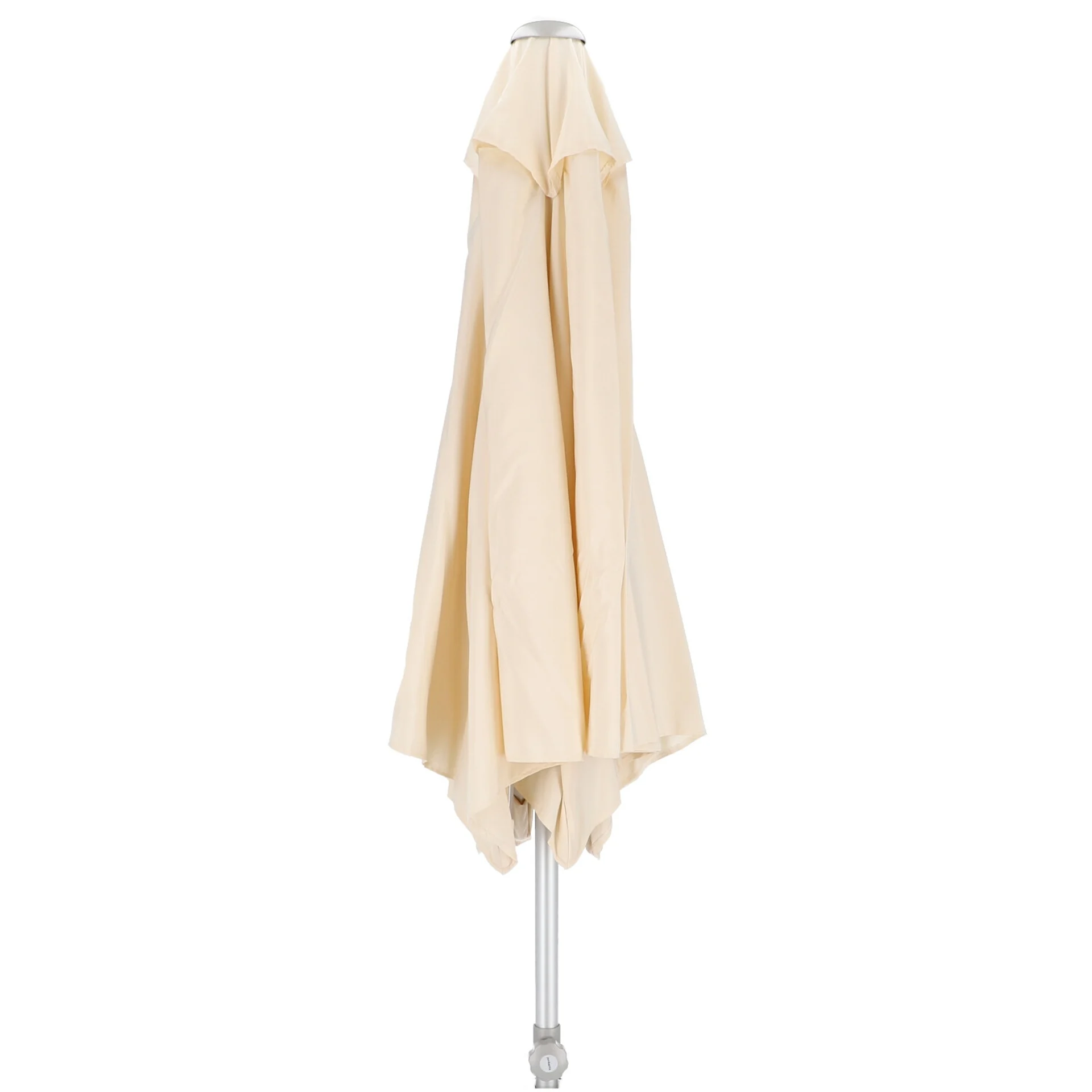 Sonnenschirm Elba, rundes Design aus Aluminium und Polyester, natur, knickbar Ø 250 cm - Jan Kurtz