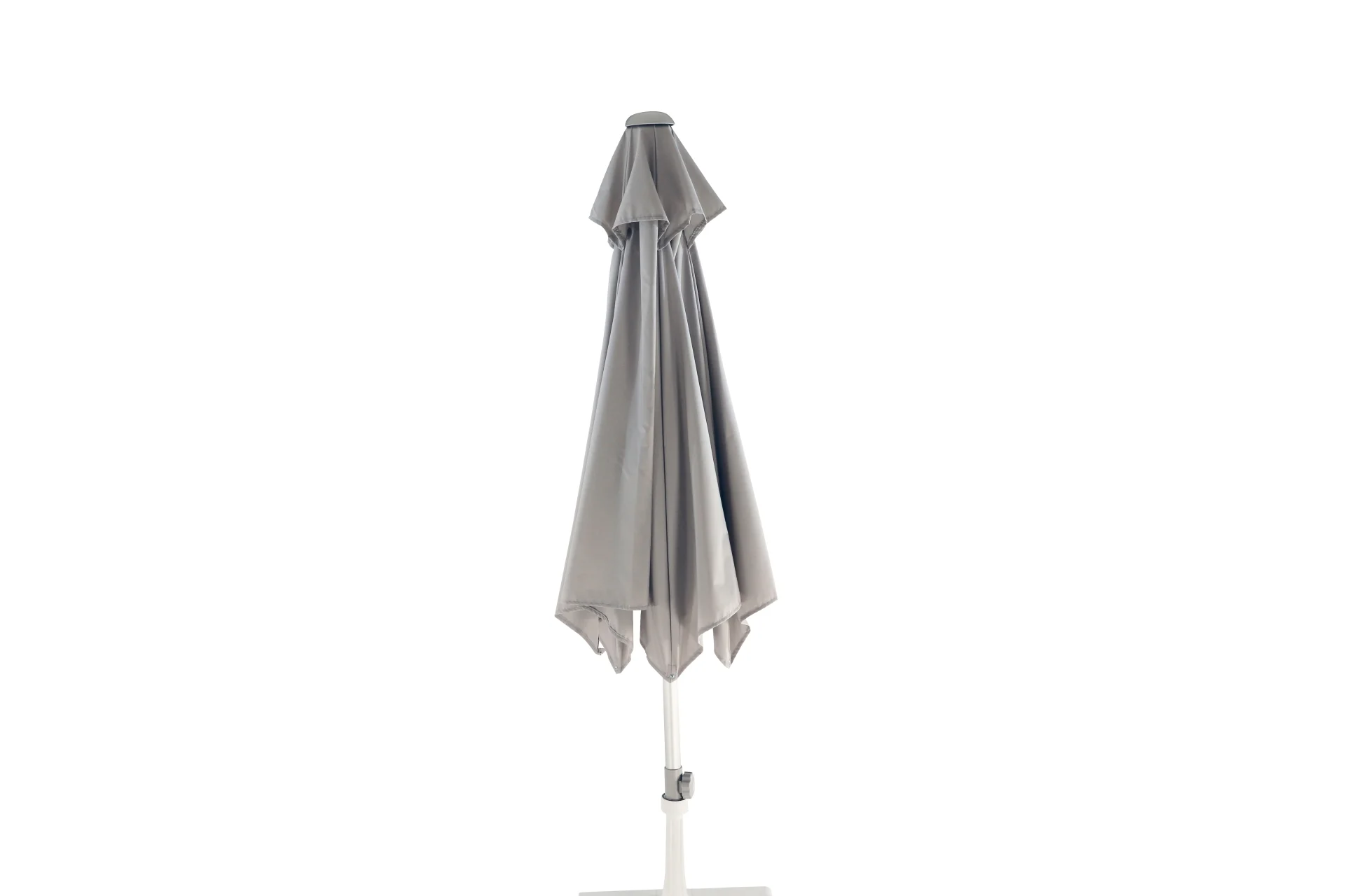 Sonnenschirm Elba Rund, Aluminium mit Knickelement, modern, hellgrau, Ø 300 cm - Jan Kurtz