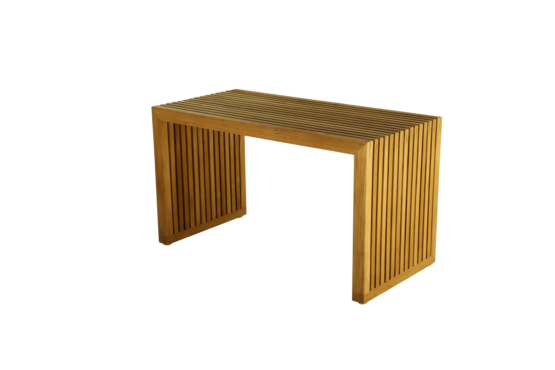 Gartenbank Tivoli aus massivem Teakholz, modern, naturfarben, 120 cm breit, wetterfest - Jan Kurtz