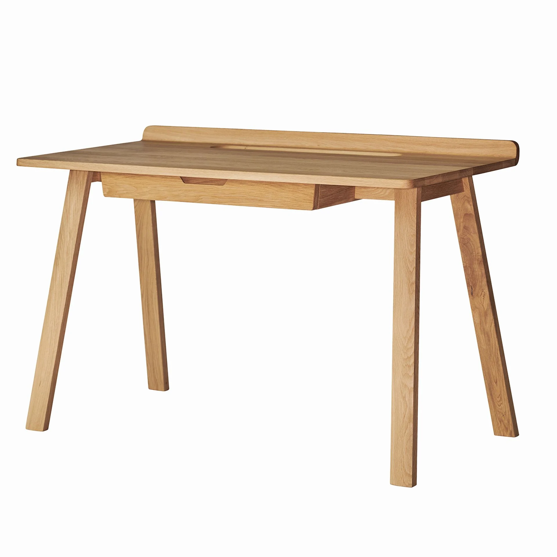 Schreibtisch Nara aus Eichenholz, skandinavisches Design, natur, 1 Schublade, 120x60 cm - Jan Kurtz