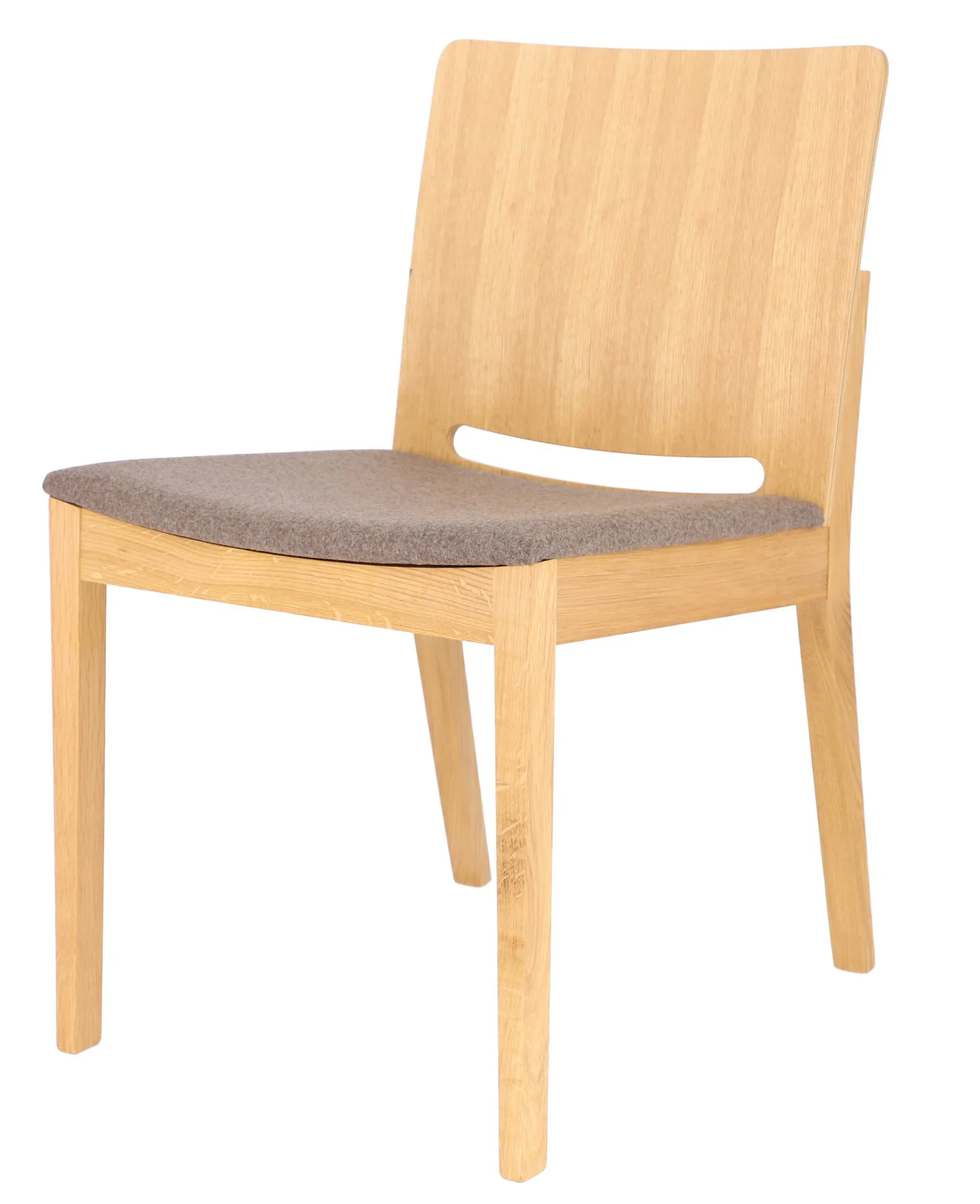 Stuhl Kelly aus Eichenholz, massiv und geölt, zeitloses Design, naturfarben für Dein Zuhause - Jan Kurtz
