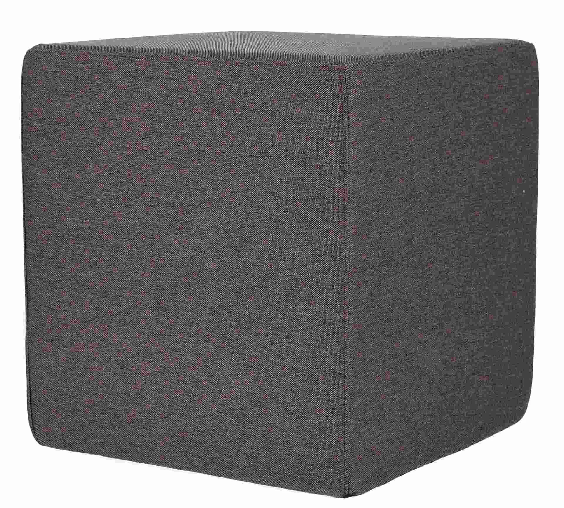Pouf Sitting, hochwertiger Polyesterbezug, modern, braun, quadratisch, gemütlich für Dein Zuhause - Jan Kurtz