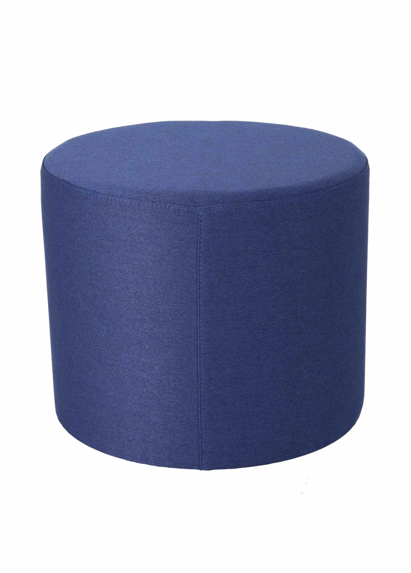 Pouf Rondo, runder Sitzhocker mit Styroporkern, modern, Blau, Ø 50 cm, Bezug Polyester - Jan Kurtz