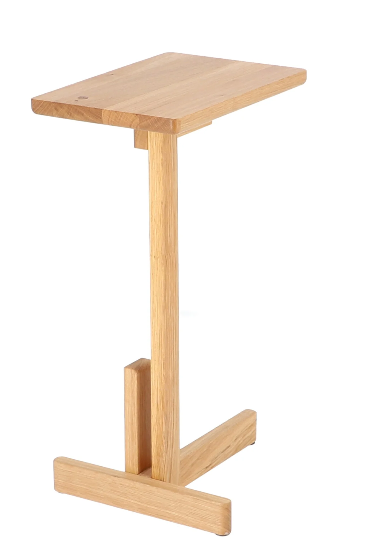 Beistelltisch Laurel aus Eichenholz, klassisch modern, rechteckig, natur geölt, 50 cm hoch - Jan Kurtz