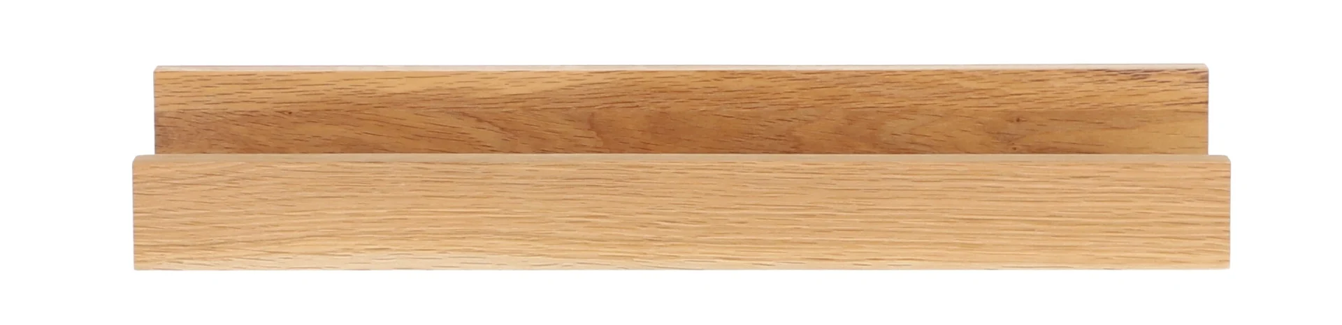 Wandregal Ell aus massiver Eiche, modern und massiv, 80 cm, geöltes Holz, natur - Jan Kurtz