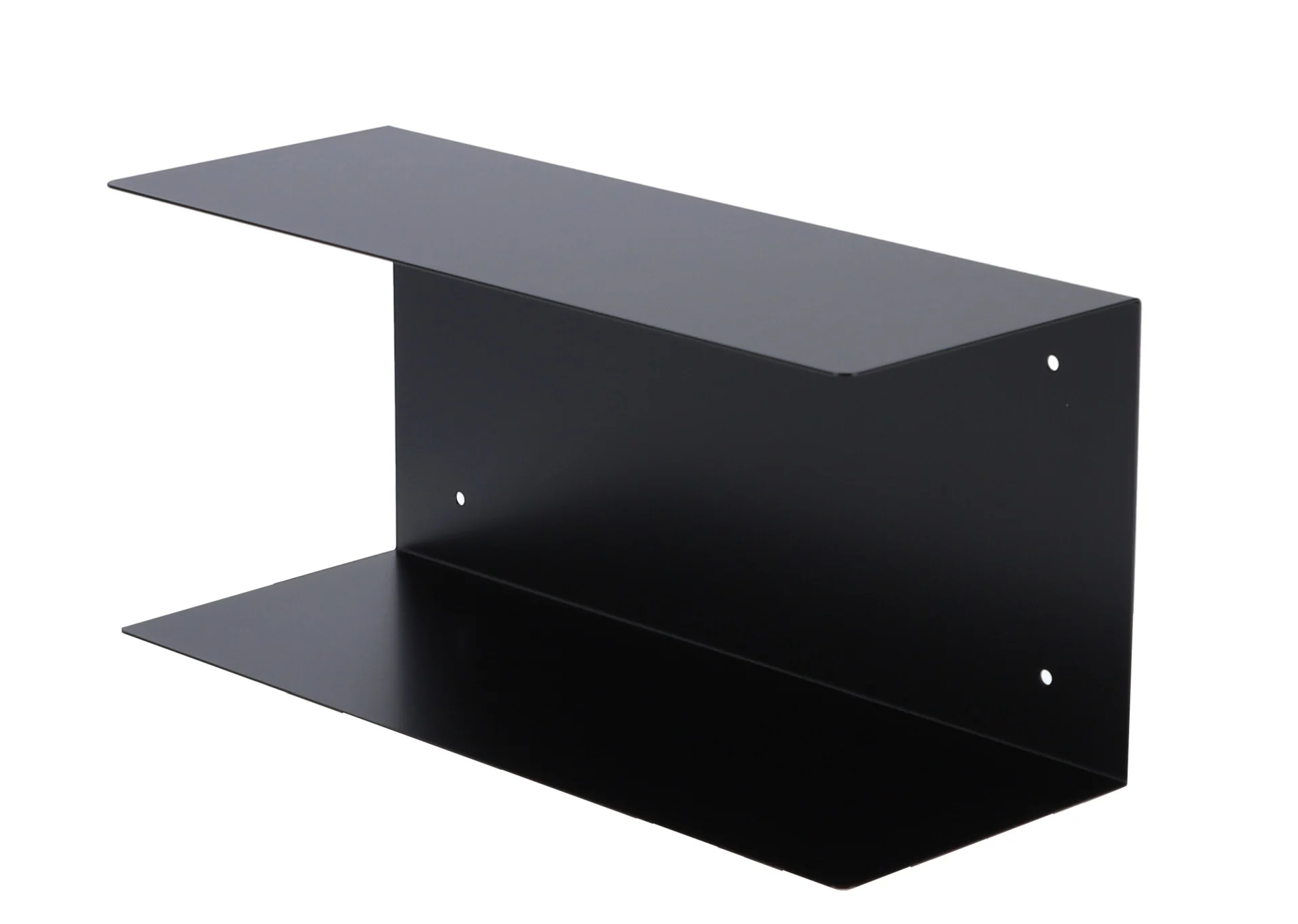 Wandregal Fleur aus Metall, modern und pulverbeschichtet, Schwarz, 50 cm breit - Jan Kurtz