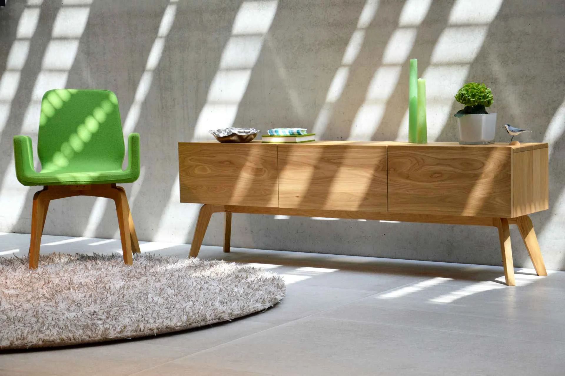 Sideboard Dweller aus Eichenholz, modernes skandinavisches Design, natur, 180 cm breit - Jan Kurtz
