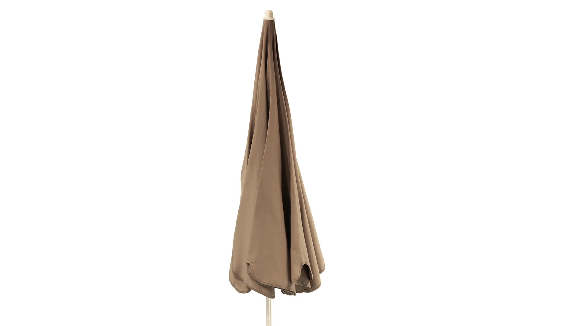 Sonnenschirm Pagoda, wetterfestes Polyacryl, modernes Design, Taupe, mit Knickelement, 200 cm - Jan Kurtz