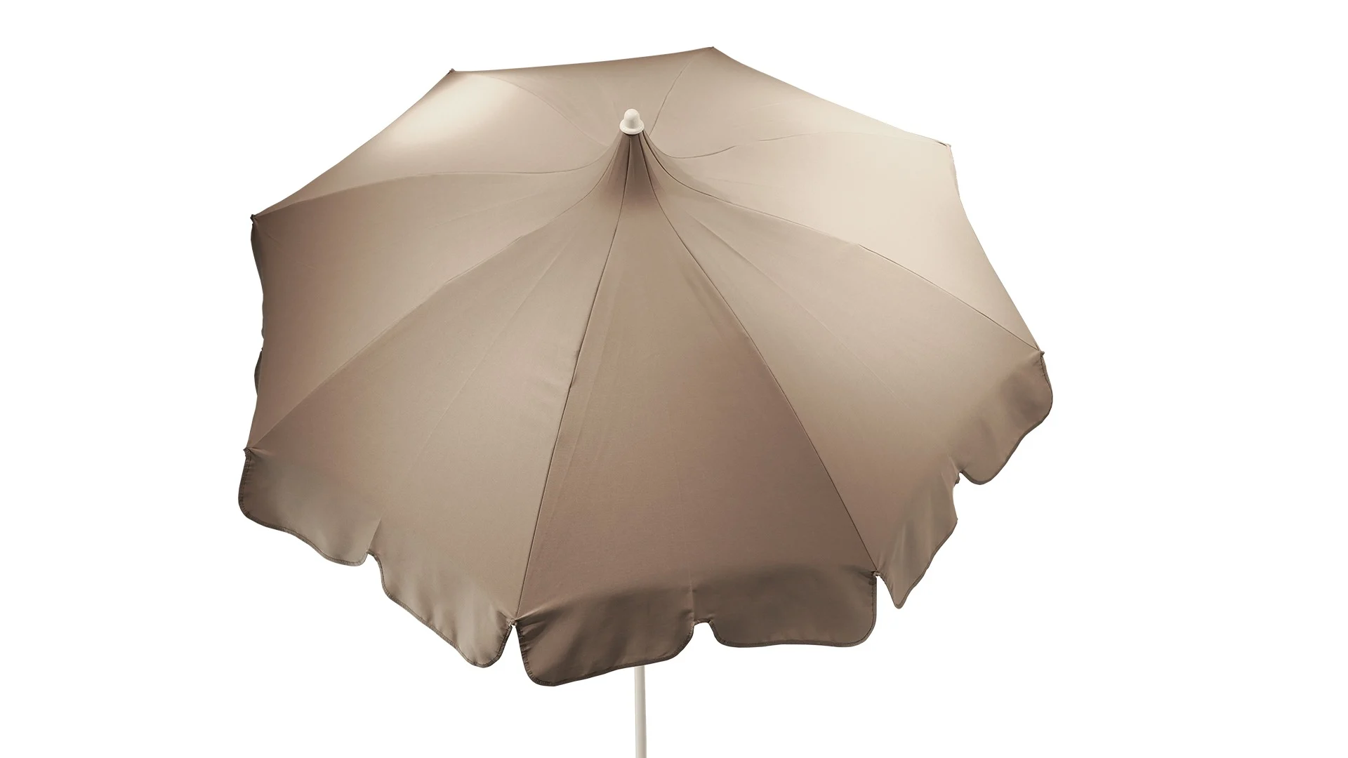 Sonnenschirm Pagoda Polyacryl, modernes Design mit Knickfunktion, taupe, 250 cm - Jan Kurtz