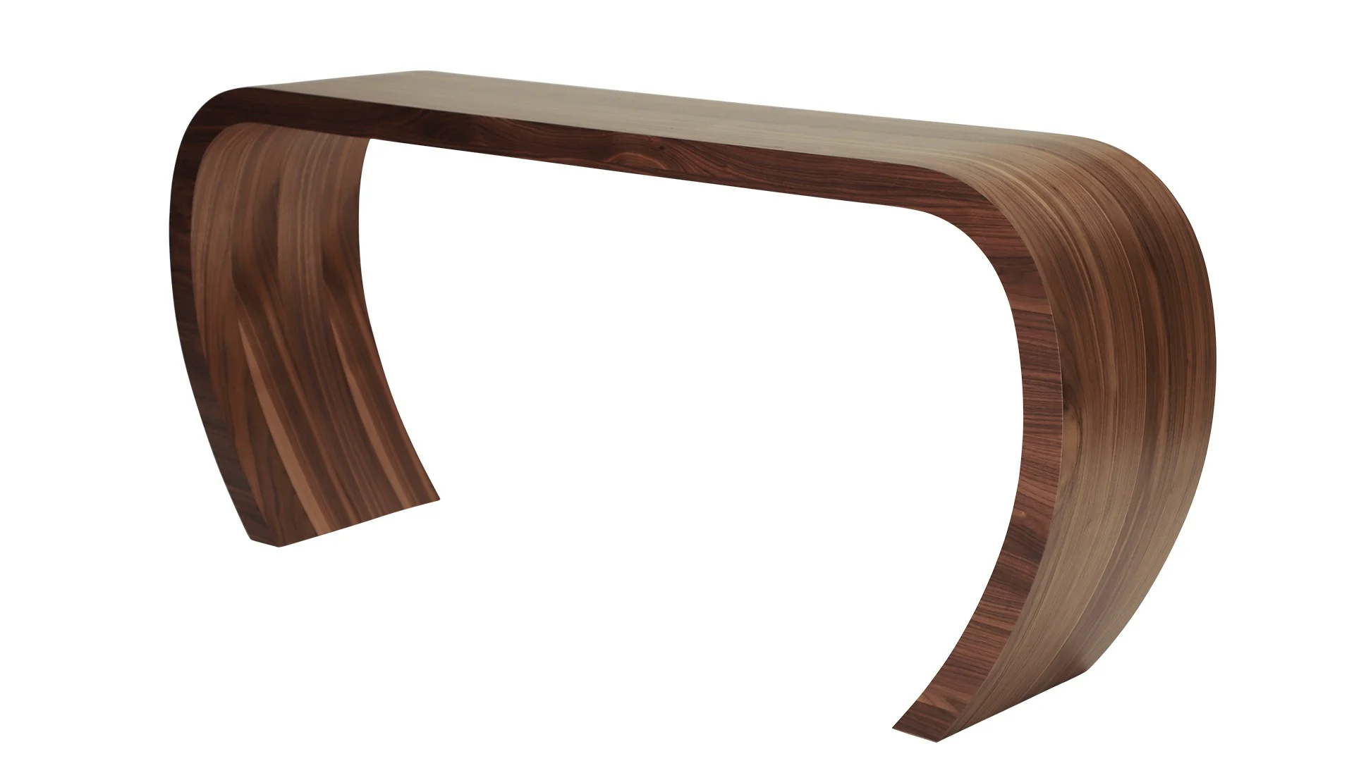 Sideboard Sidebow 123 cm Nussbaum, modernes Design, hochwertiges MDF-Echtholzfurnier, braun