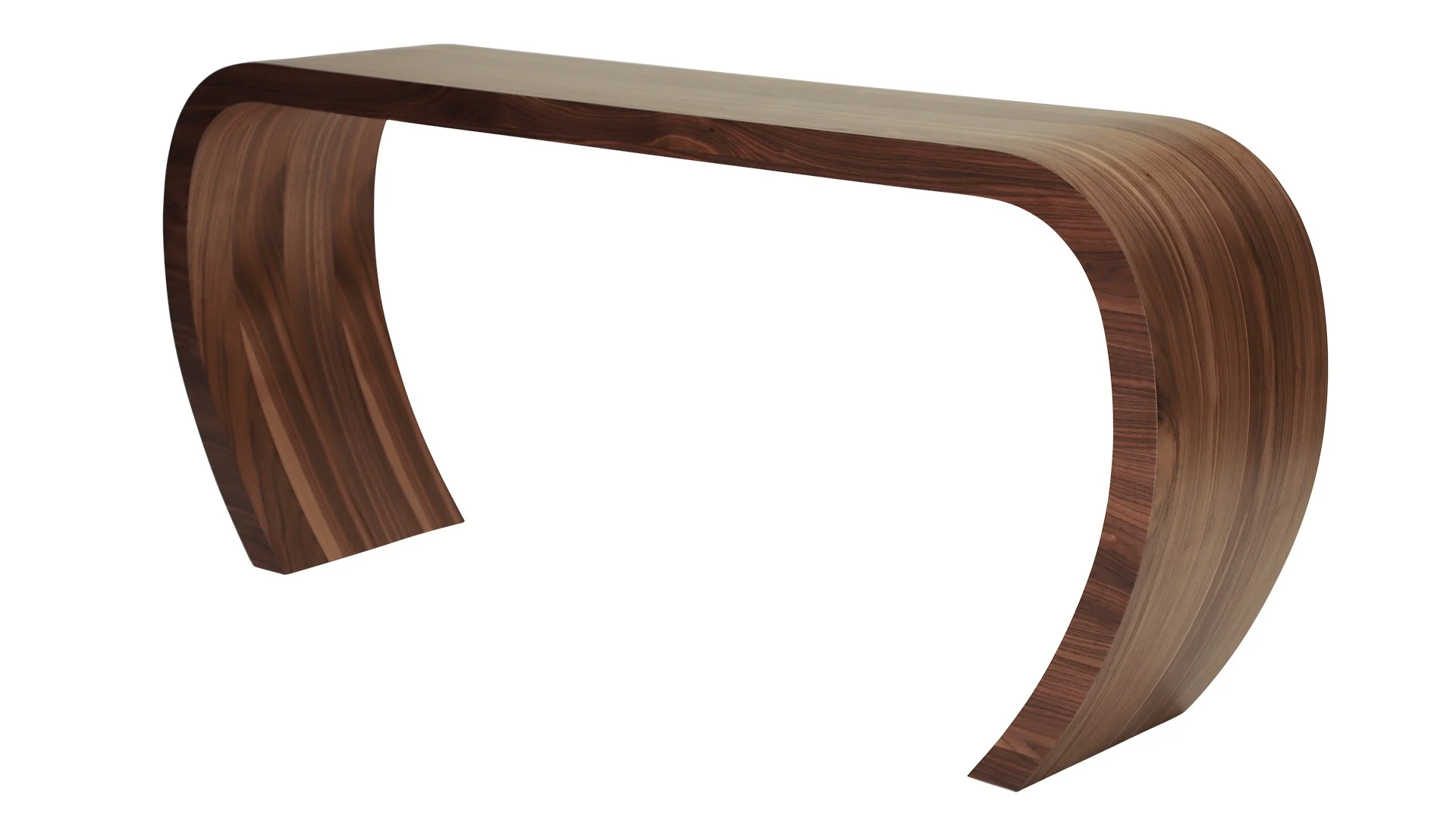 Sideboard Sidebow Nussbaum, modernes Design, 168 cm breit, braun, Echtholzfurnier, pflegeleichte Oberfläche - Jan Kurtz