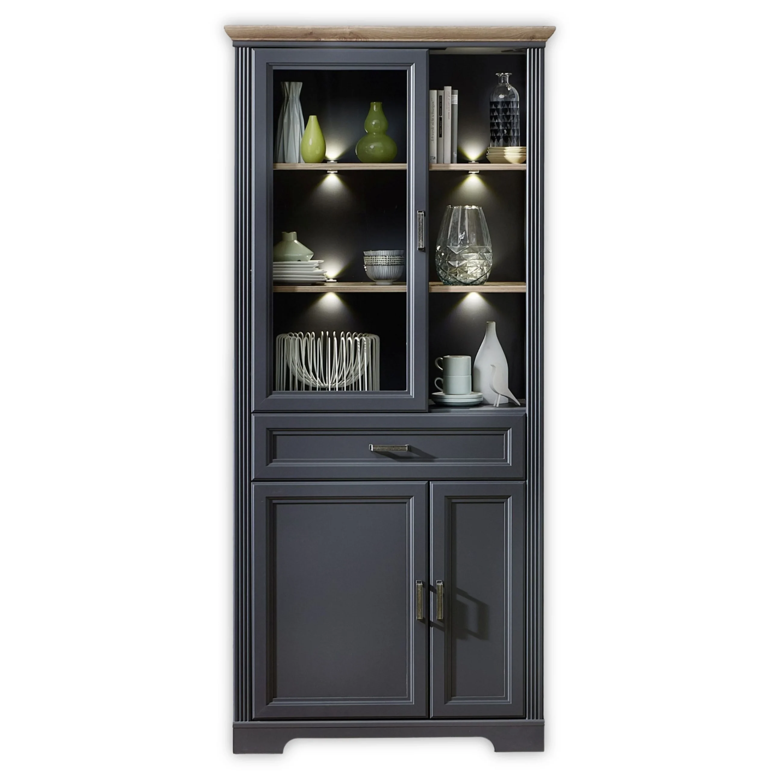 Innostyle Jasmin Vitrine mit LED-Beleuchtung
