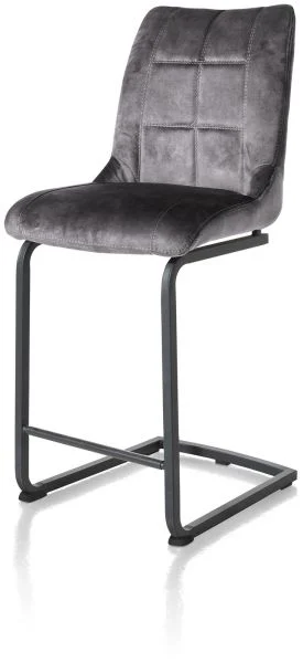 Henders & Hazel Mischa Tresenstuhl Swing + Handgriff Stoff Karese/Metallgestell