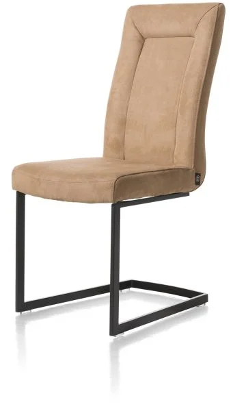 Henders & Hazel Malene Esszimmerstuhl Swing + Handgriff Stoff Nubucco/Metallgestell