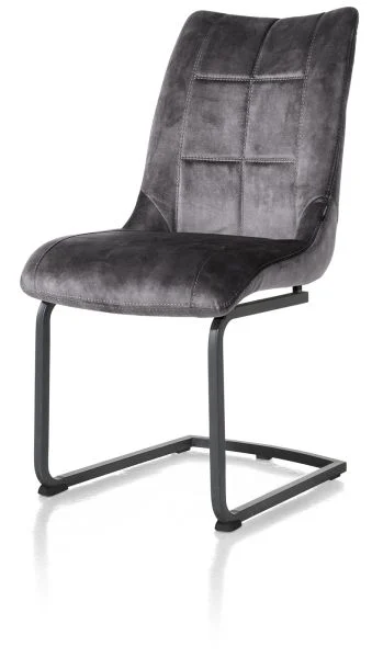 Henders & Hazel Mischa Esszimmerstuhl Swing + Handgriff Stoff Karese/Metallgestell