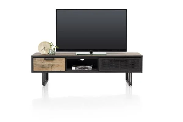 Henders & Hazel Avalon TV-Sideboard 2 Laden+1 Nische HPL/Metallgestell