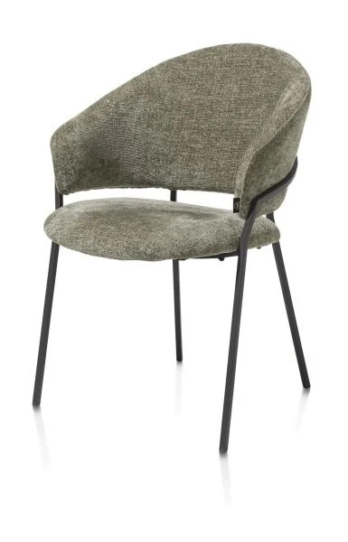 Henders & Hazel Leyla Armlehnstuhl gewebter Stoff Vulcano/Metallgestell