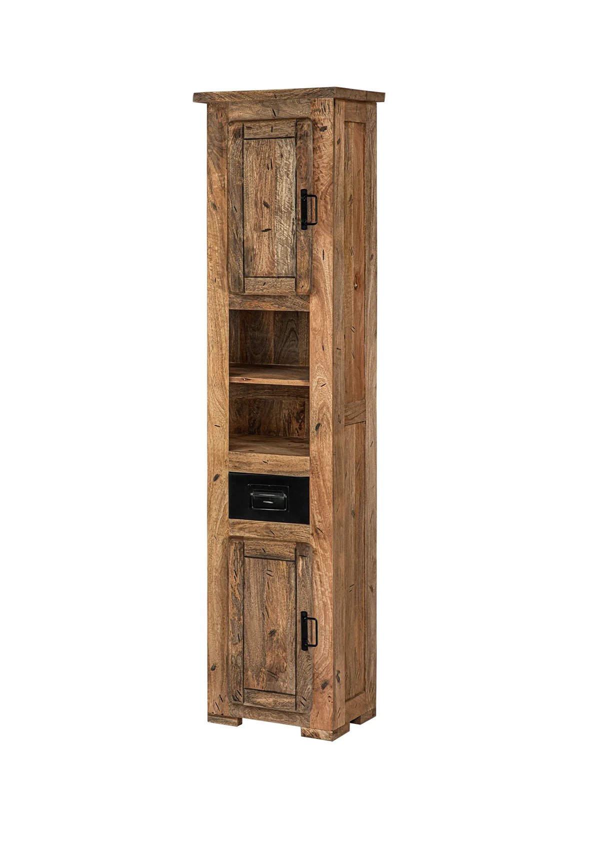 Carla&Marge Dickenson Bad-Hochschrank Mangoholz/Eisen Honig/Anthrazit Industrial-Design