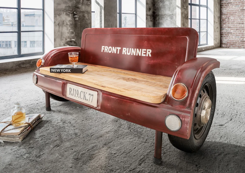 Wohnglücklich by Infantil Unikat Autobank Frisco Vintage rot