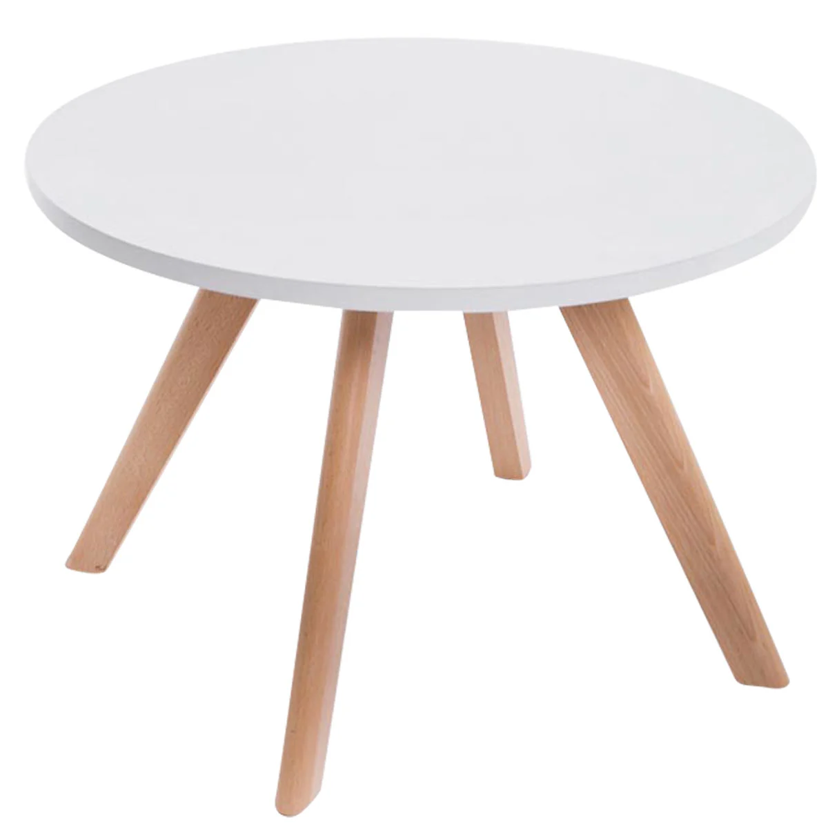 Couchtisch Wohnzimmertisch CORINA 60x60 cm Buche / Weiss - Fun Moebel