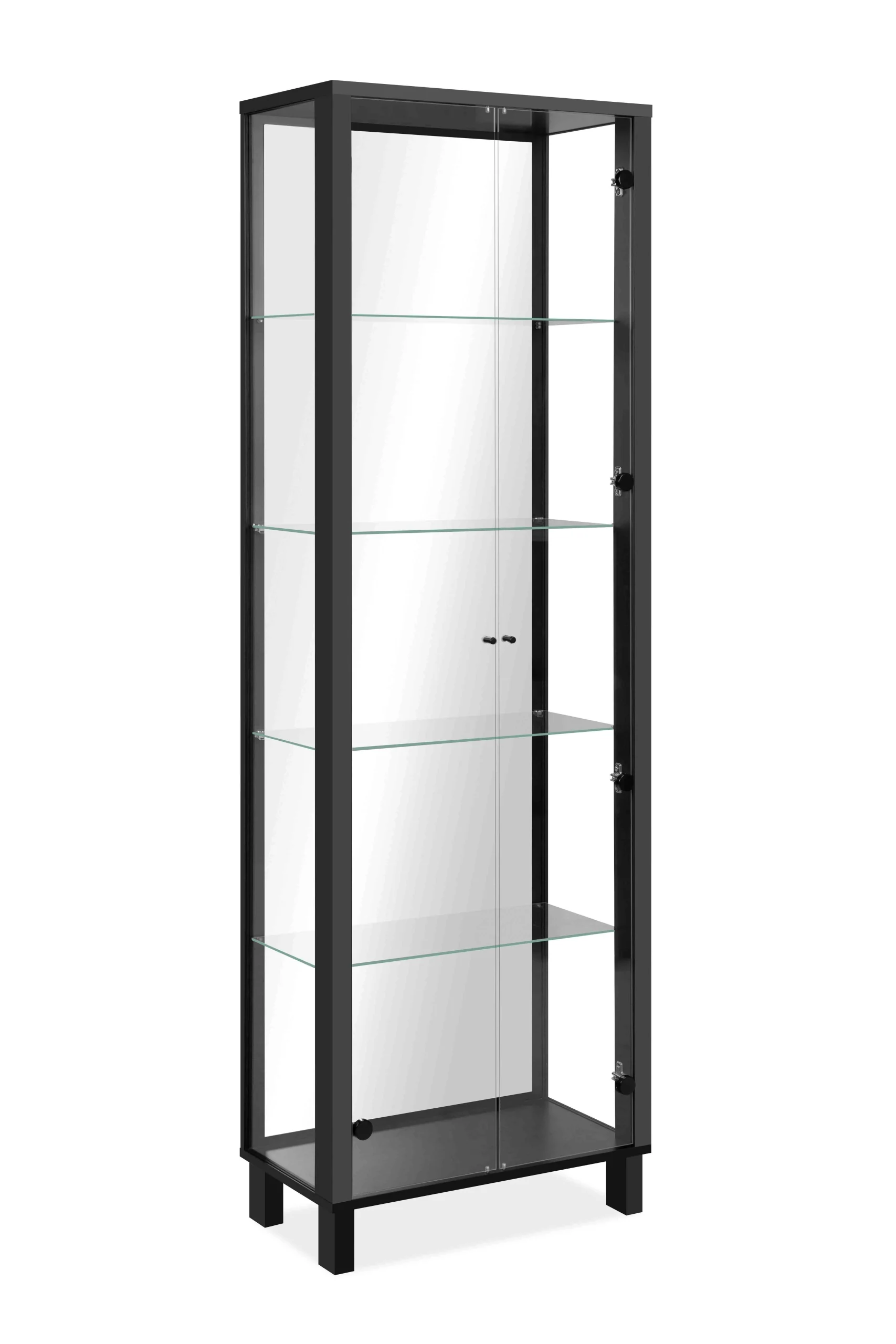 Finori Albi Vitrine Schwarz / Spiegel