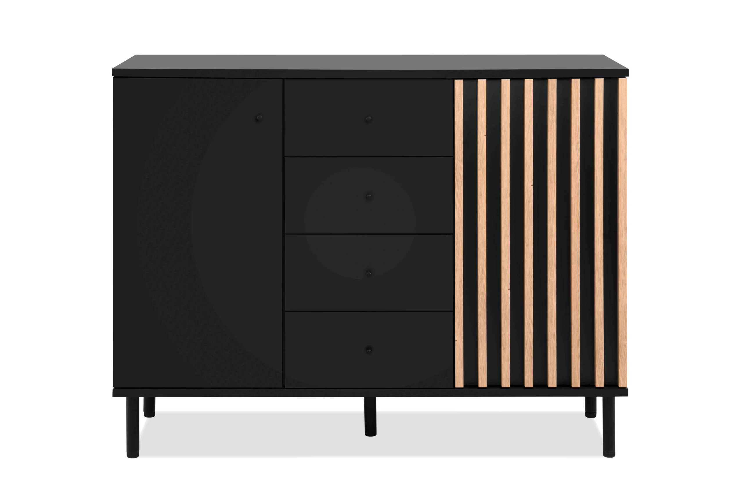 Finori Monza Kommode Schwarz / Artisan Oak