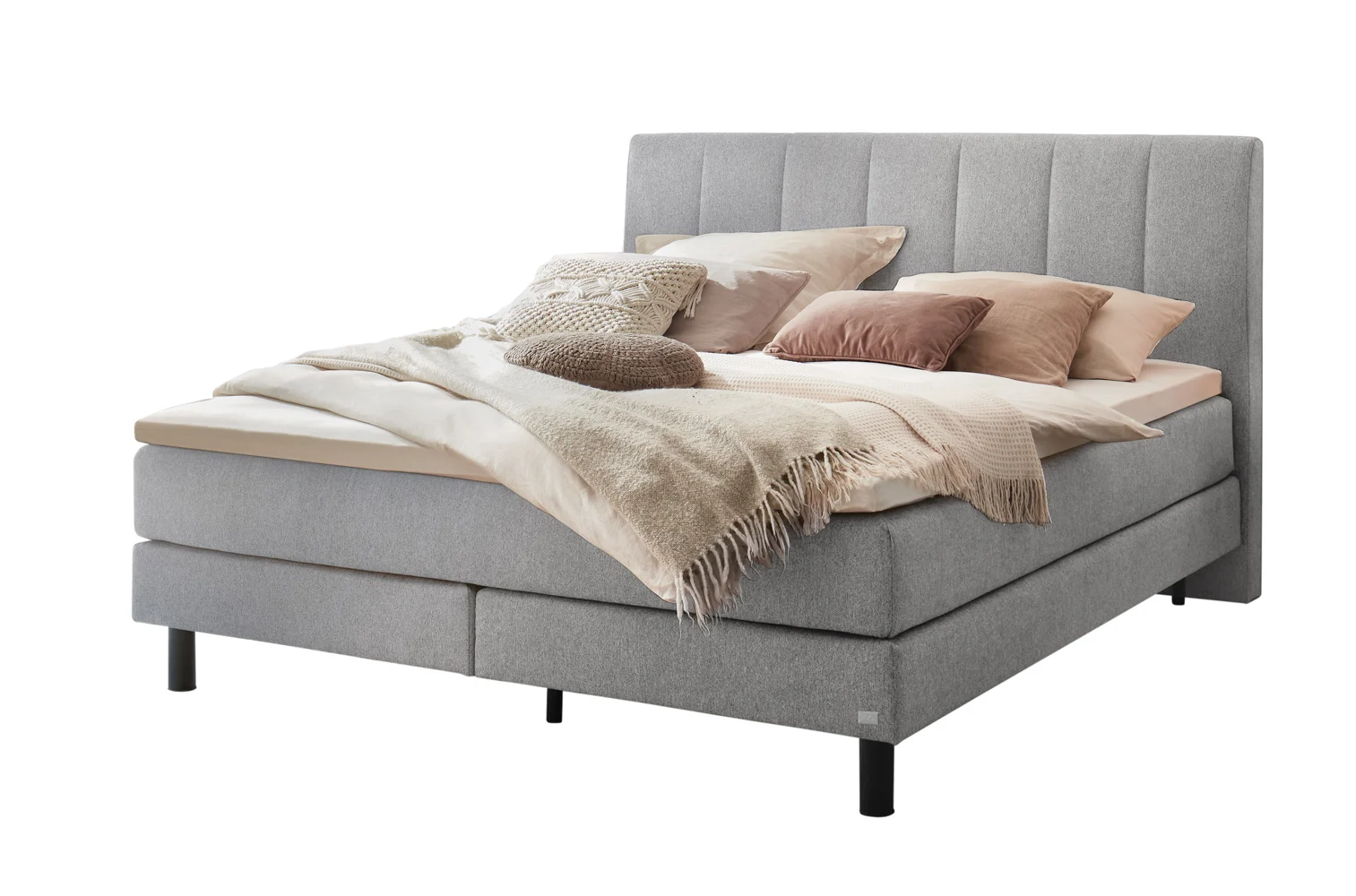 Hasena Pronto Donna Boxspringbett metall/schwarz