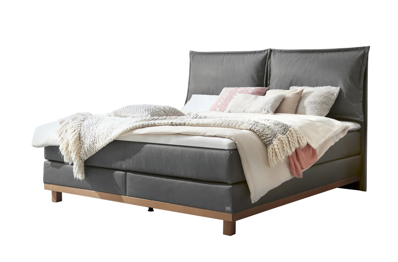 Hasena Pronto Zamora Boxspringbett Eiche bright