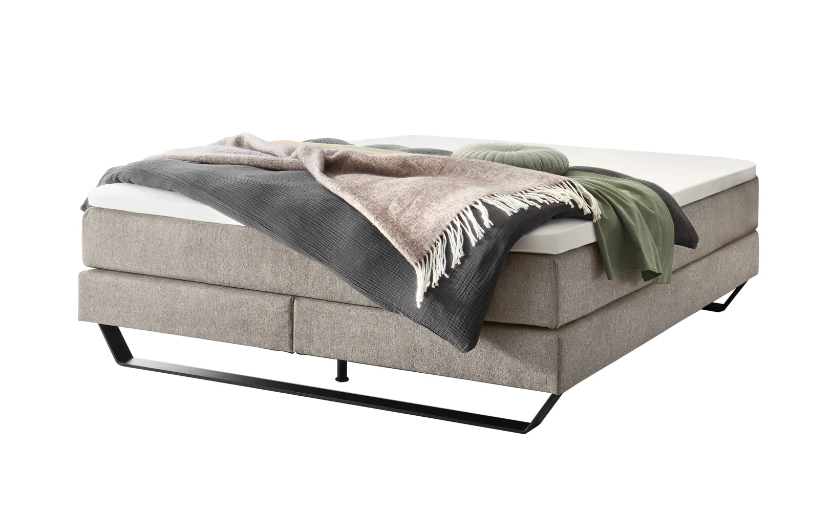 Hasena Pronto Julieta Boxspringbett metall/schwarz