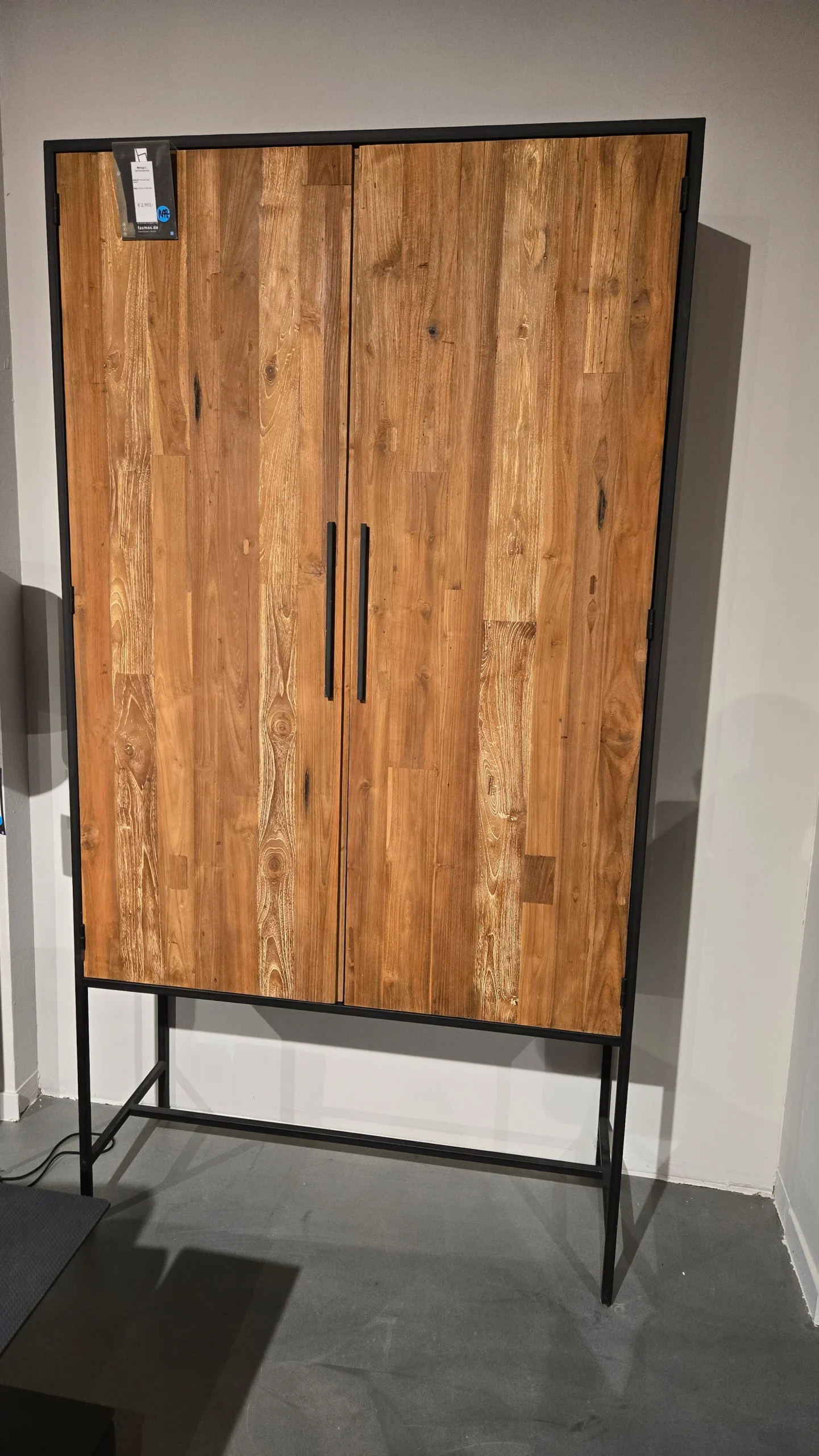 Malaga Schrank L Rec. Teak / Metall - FASMAS