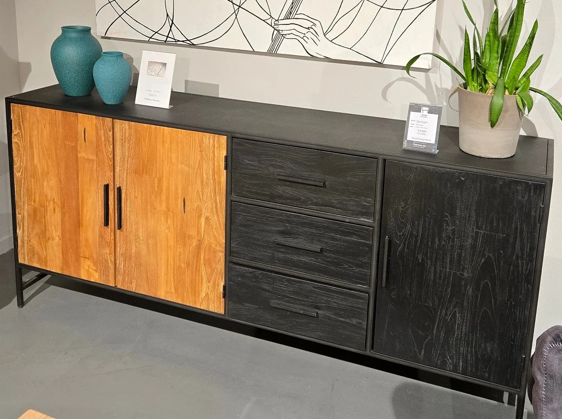 Malaga Sideboard L Rex Teak / Metall - FASMAS