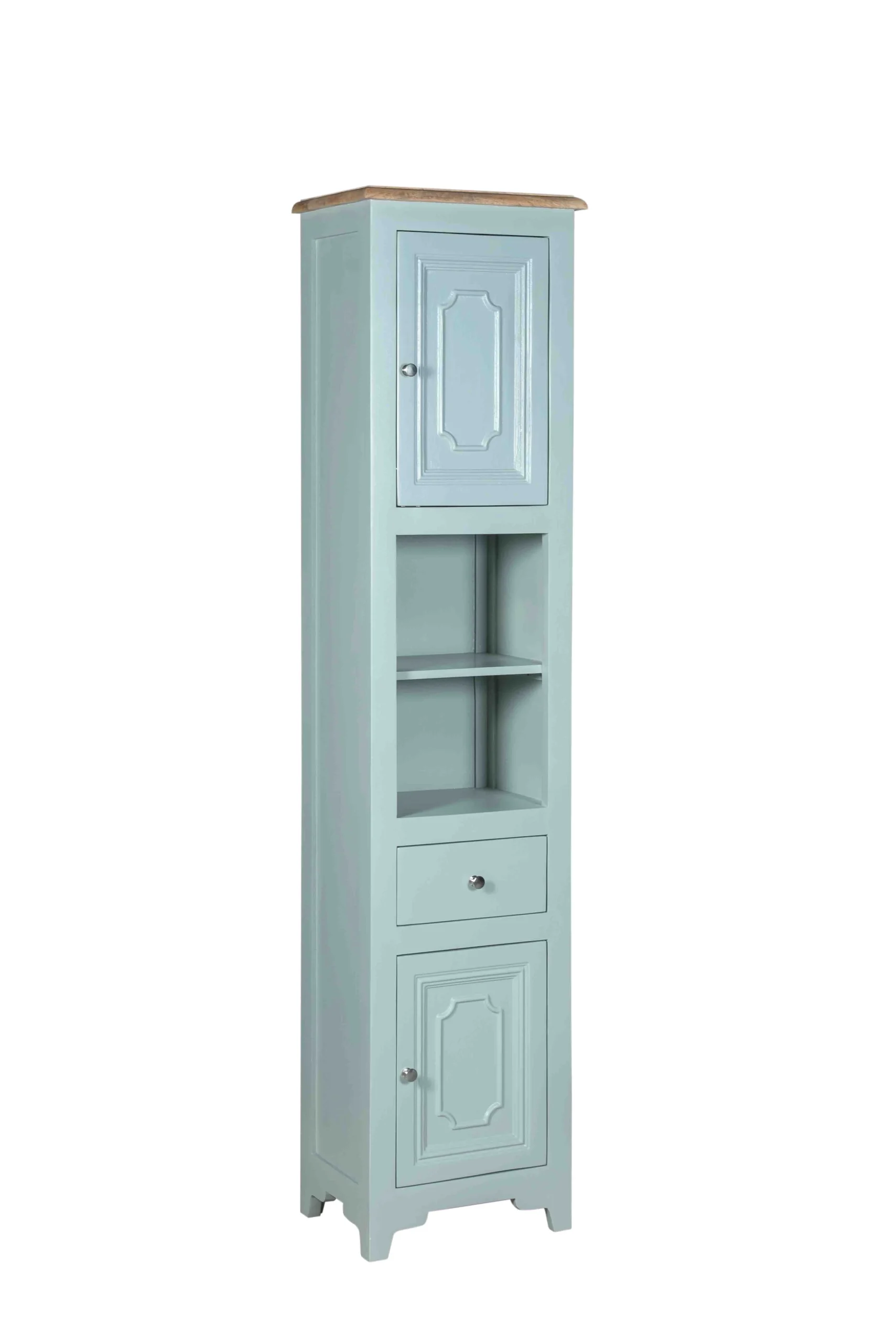 Carla&Marge Romantic Times Bad-Hochschrank Mangoholz/Schlifgrün