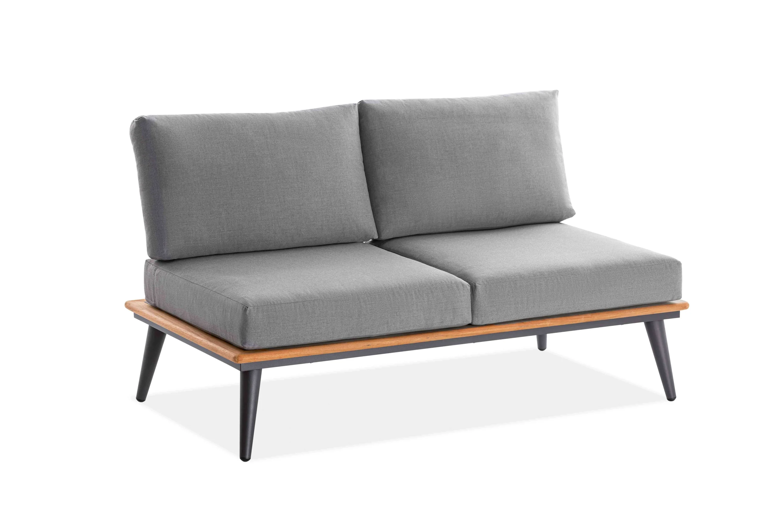 Niehoff Serra 2-Sitzer Sofa Aluminium/Canvas Heather
