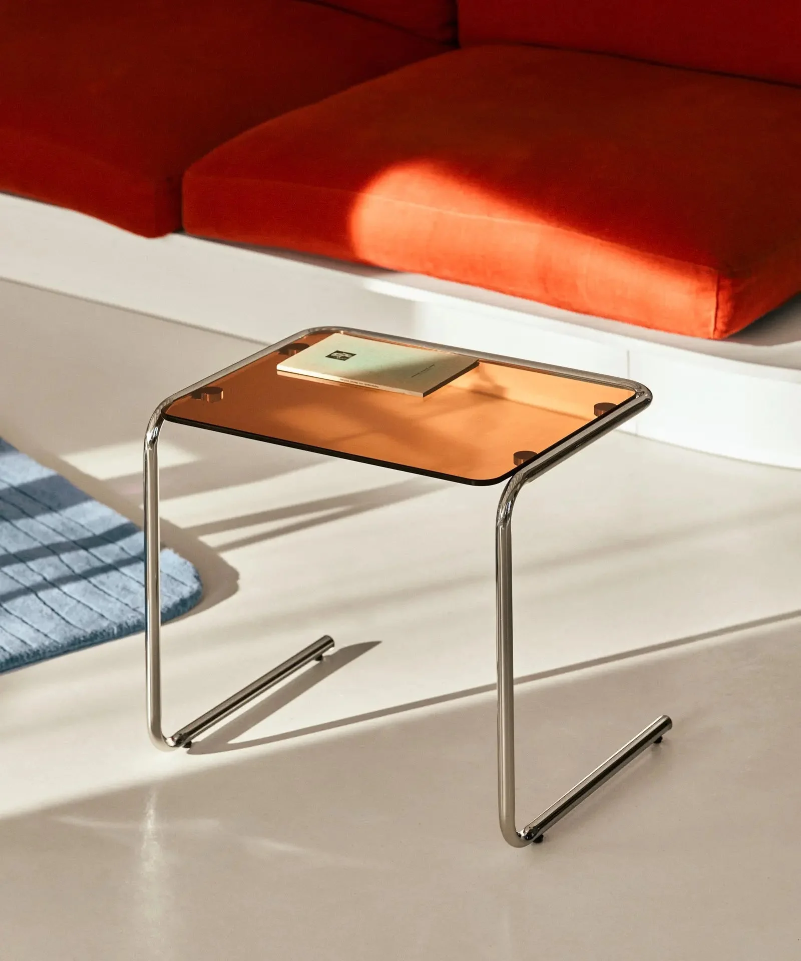 Beistelltisch aus Metall und gehärtetem Glas Bonet - Eileen Gray