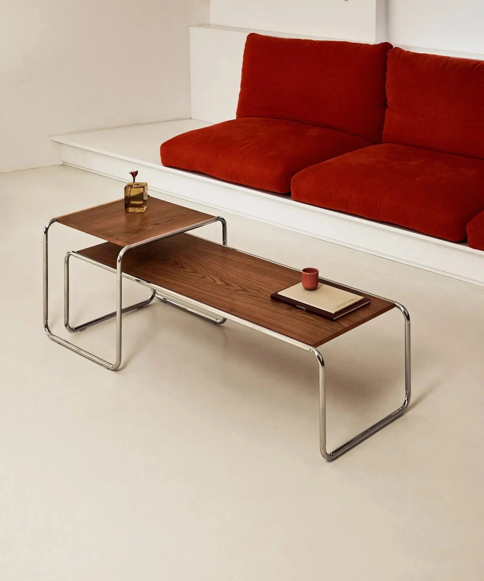Couchtische aus Stahl und Holz Santorini - NORTHDECO