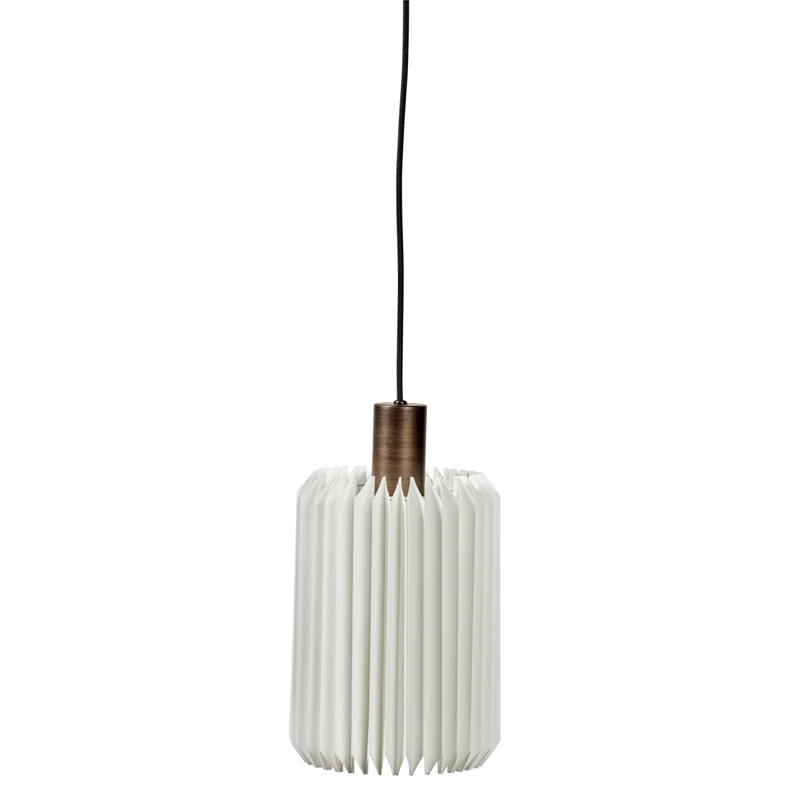 PEAK Pendelleuchte S | Fassung Bronze, Schirm Kunststoff Weiß - FASMAS
