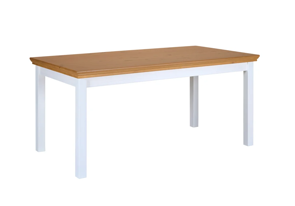 Inter Link Maluna Esstisch Massivholz Kiefer Weiß/Oak Colori 170x90 cm