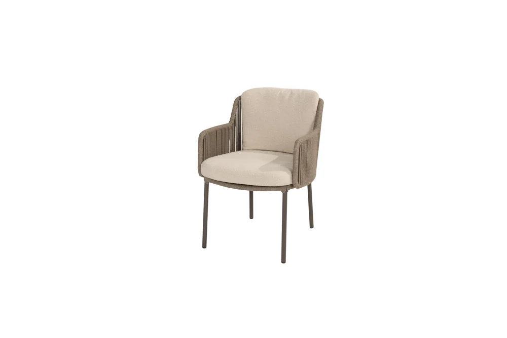 4Seasons Bernini Dining Sessel terre mit 2 Kissen