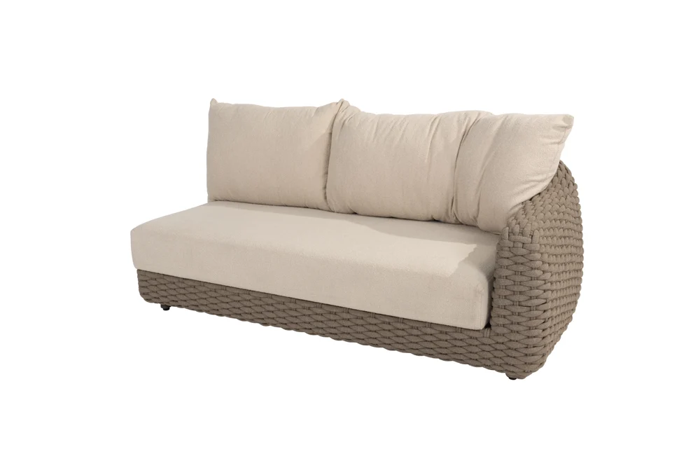 4Seasons Maxime Living Sofa 2 Sitzer Armlehne links, mit 3 Kissen