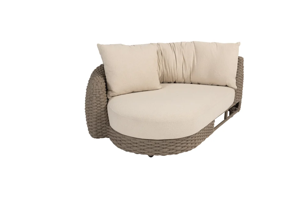 4Seasons Maxime chaise lounge Armlehne rechts, mit 3 Kissen