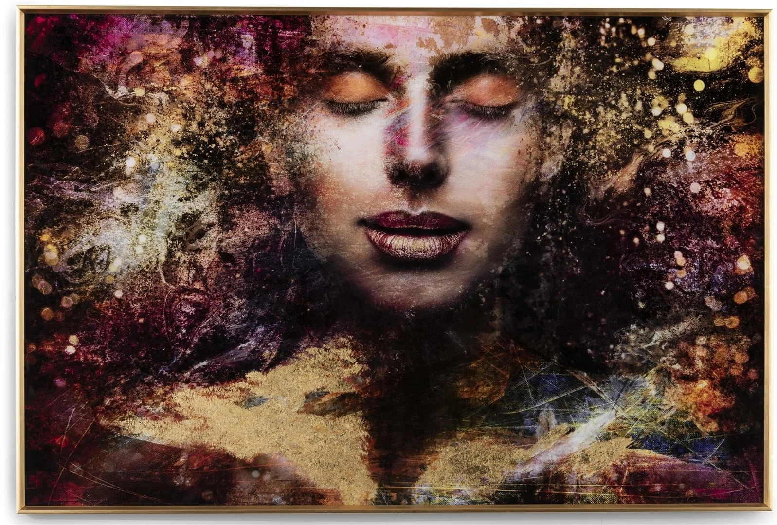 Coco Maison Graffity Lady Bild 120x80cm
